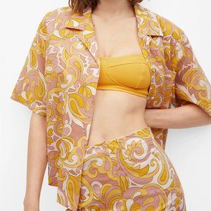 Printed Cotton Shirt / New with Tags